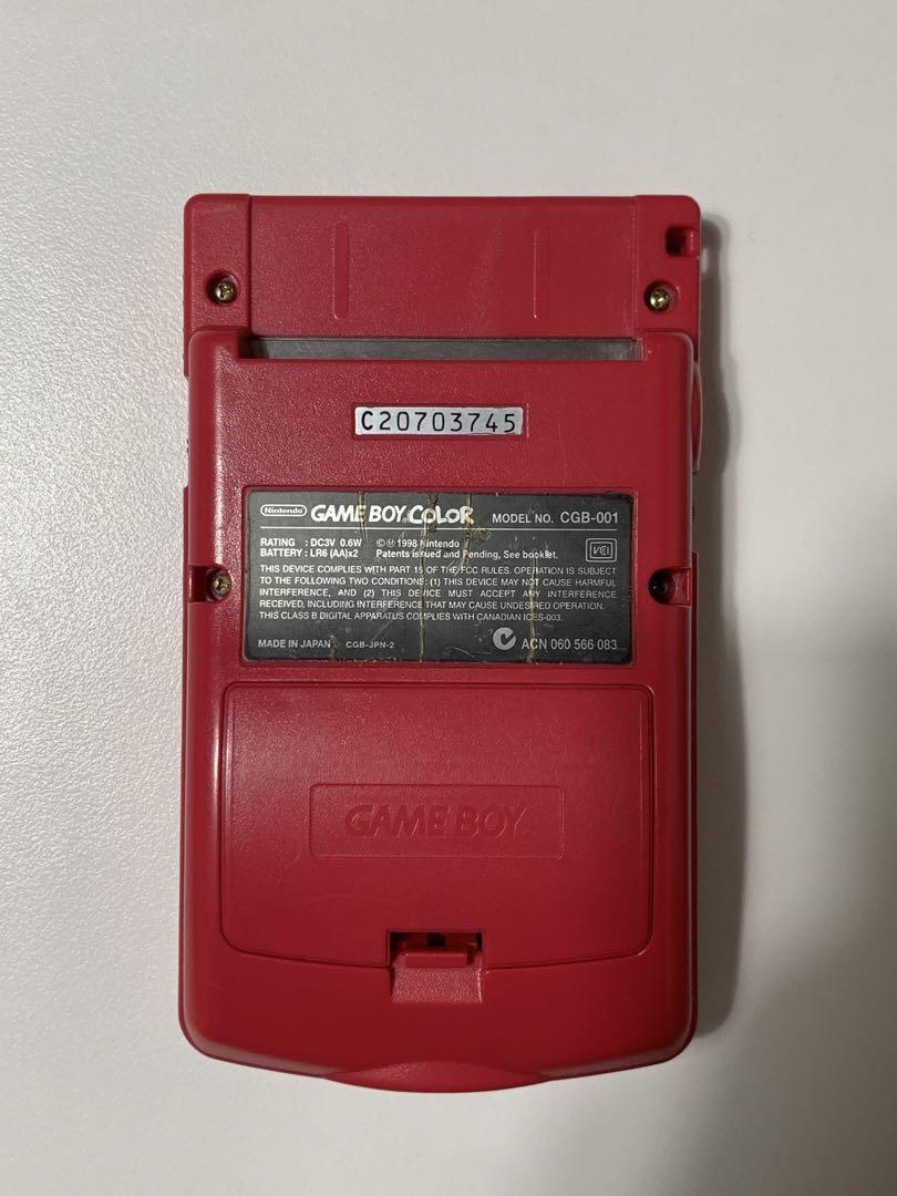 Operational Confirmation Done Nintendo Game Boy Color Red