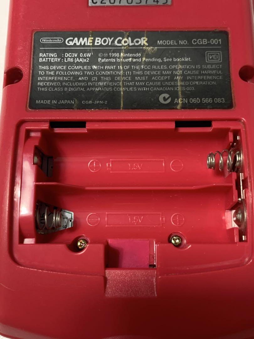 Operational Confirmation Done Nintendo Game Boy Color Red