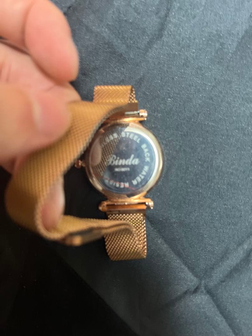 Binda Starry Sky Pattern Rose Gold Watch