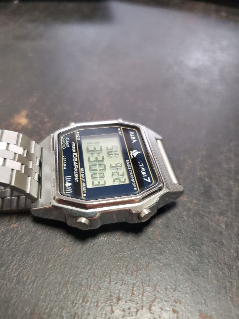 ALBA LITHIUM 7 Digital Watch SEIKO Vintage 80's