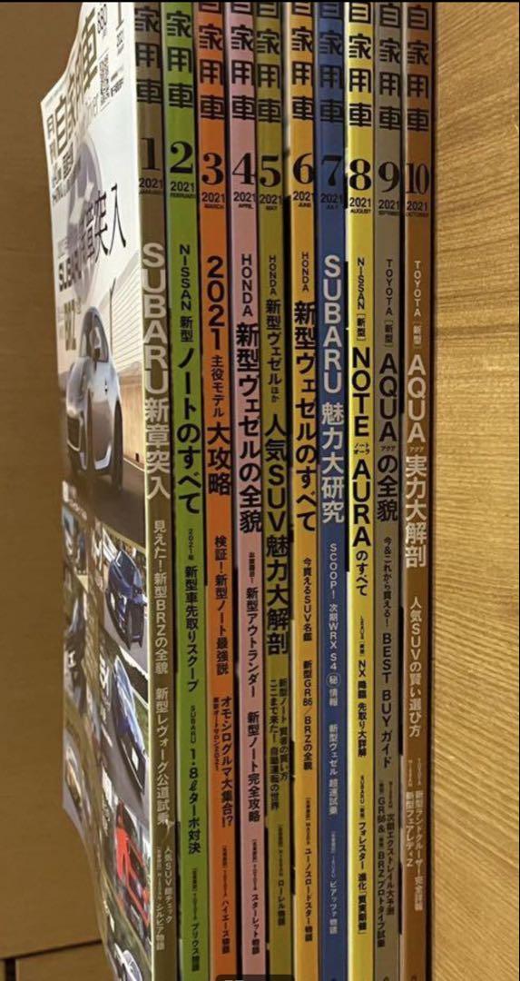 Monthly Personal Vehicle 2021 January-October