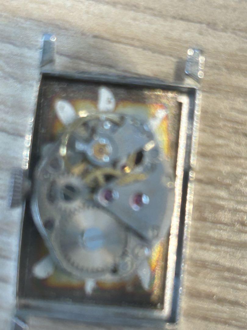 Silver Winding Watch Movement Visible