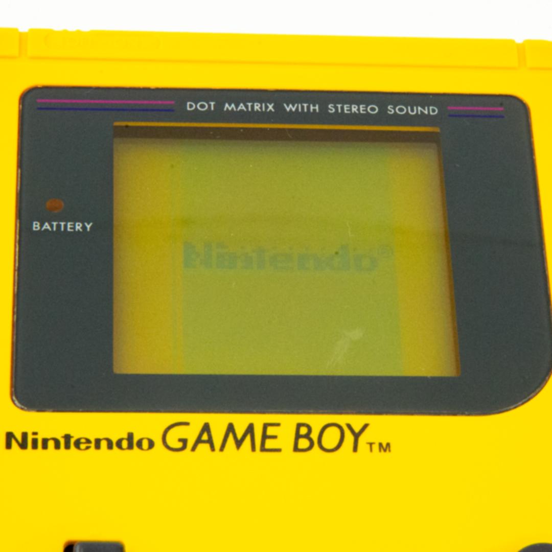 First-Generation Game Boy Console Yellow with Extras