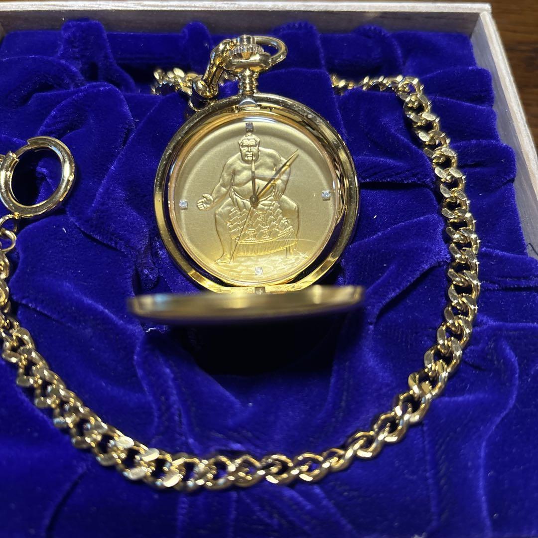 Musashimaru Promotion to Yokozuna Commemorative Pocket Watch