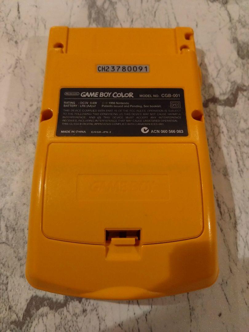 Yellow Game Boy Color with AC Adapter, Tested