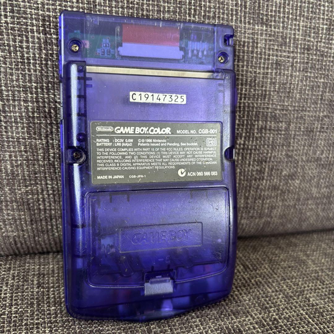 Game Boy Color Midnight Blue Console Nintendo Charger