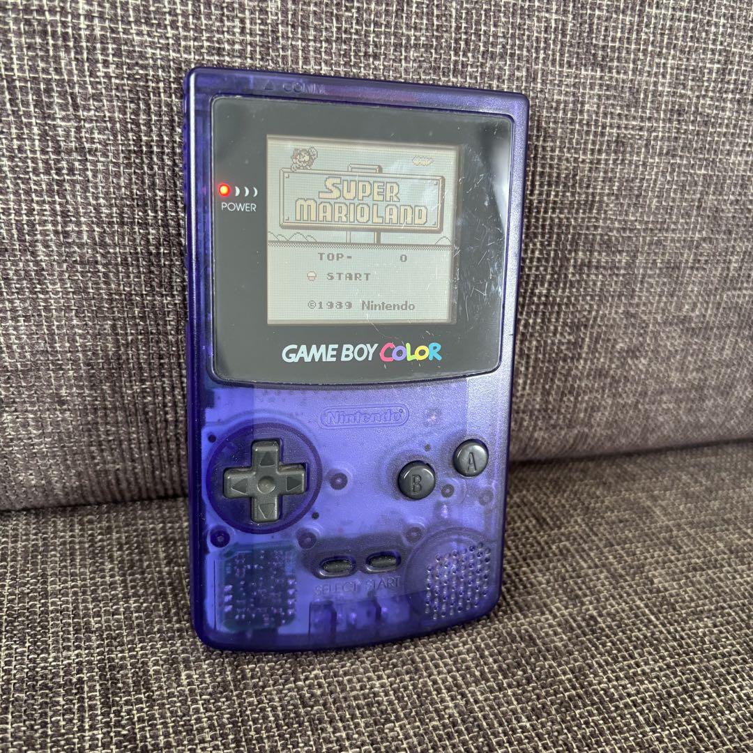 Game Boy Color Midnight Blue Console Nintendo Charger