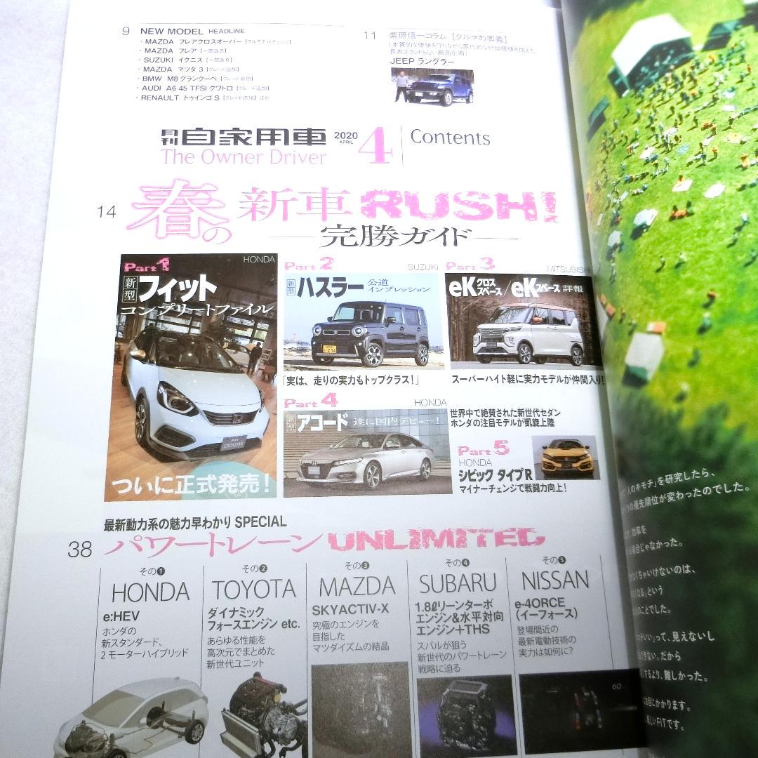 Monthly Private Car 2020 April Issue Back Numbers