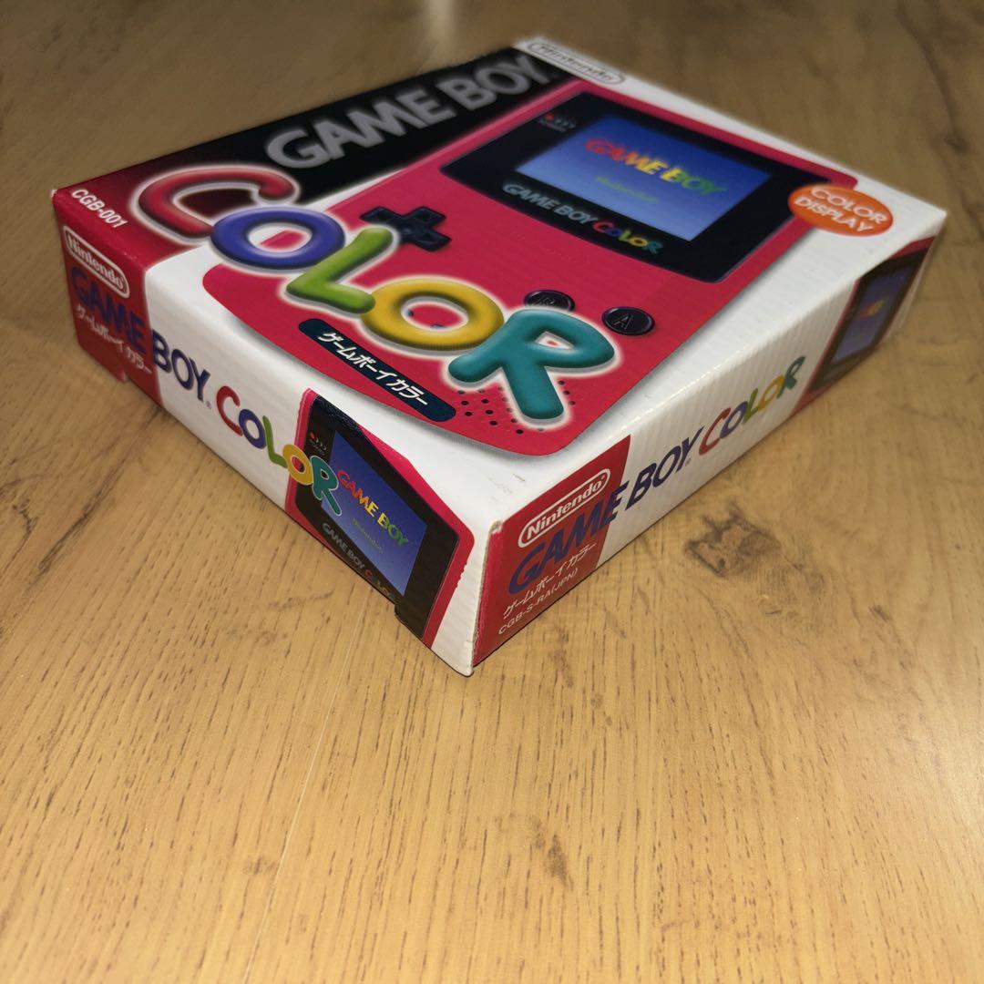 Beautiful condition Game Boy Color Red Main Unit Nintendo With Box