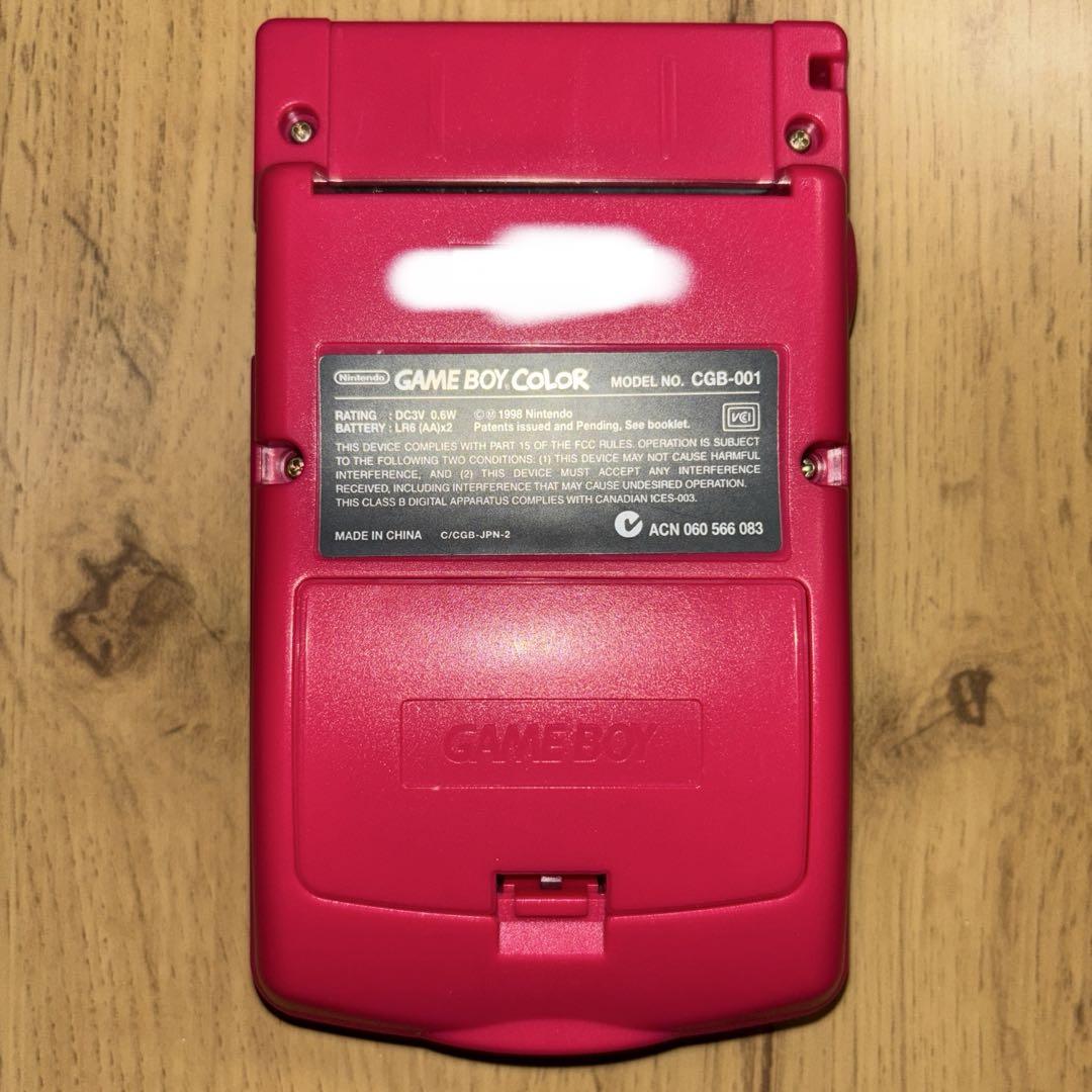 Beautiful condition Game Boy Color Red Main Unit Nintendo With Box