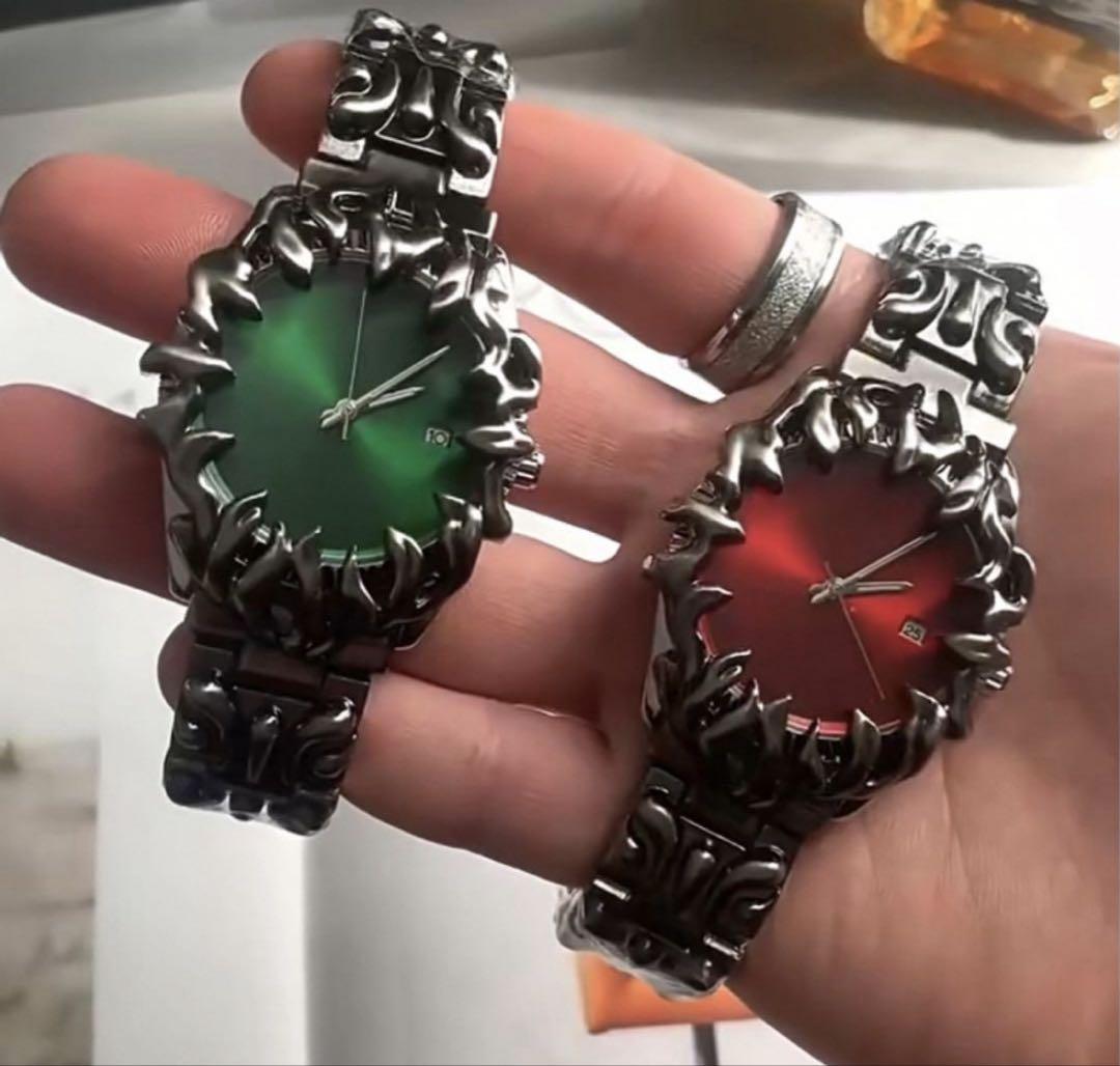 Time steel alabaster watch y2k