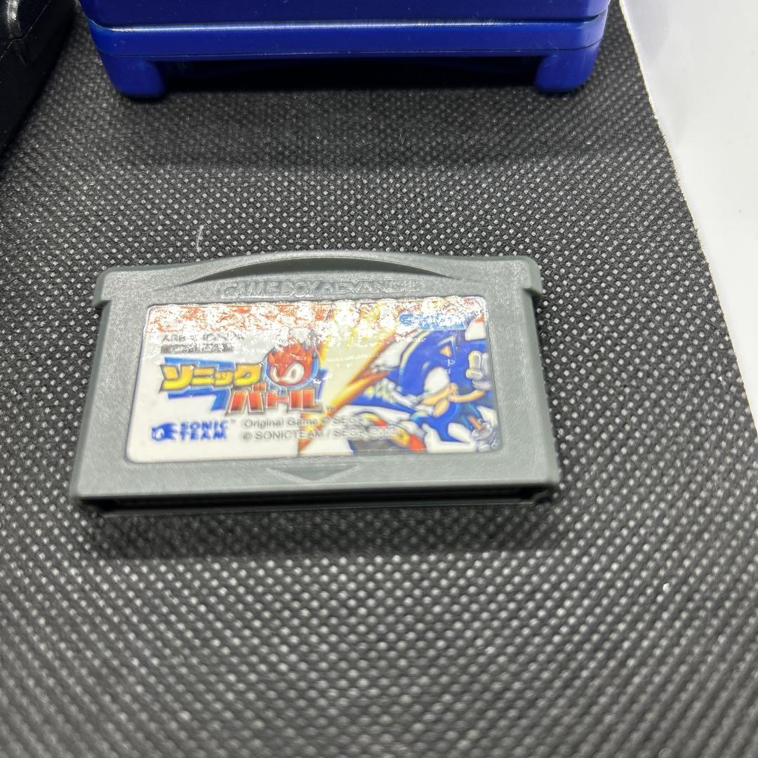 Game Boy Advance SP Cobalt Blue Sonic Battle Software