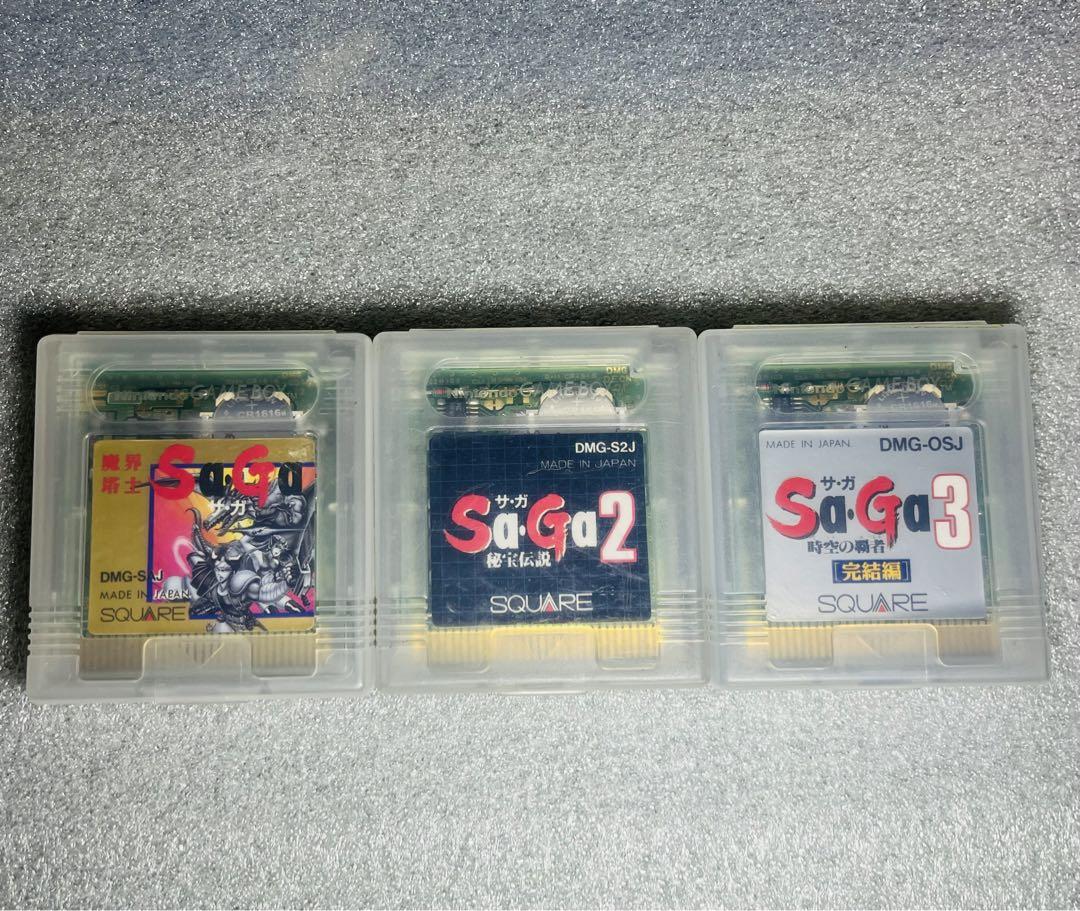 Game Boy SaGa Series 3-Set Clear Custom Case