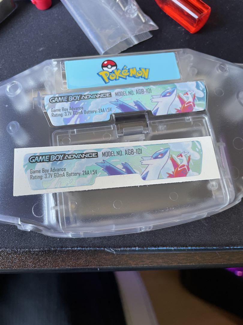 Game Boy Advance Back Shell Stickers