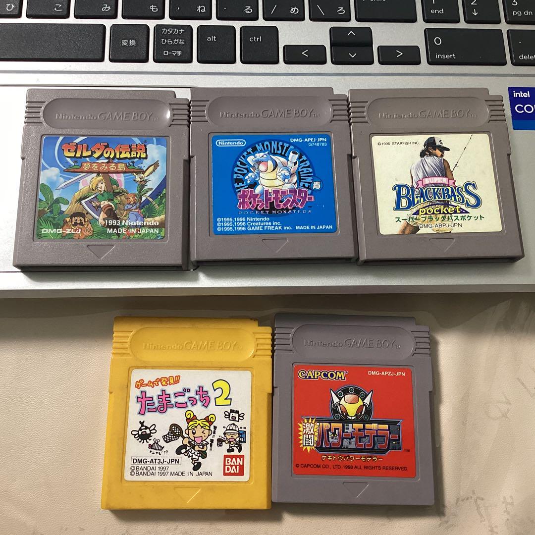 Nintendo Game Boy Color Console with 5 Games and 7-Pointed Stick Set, Tested