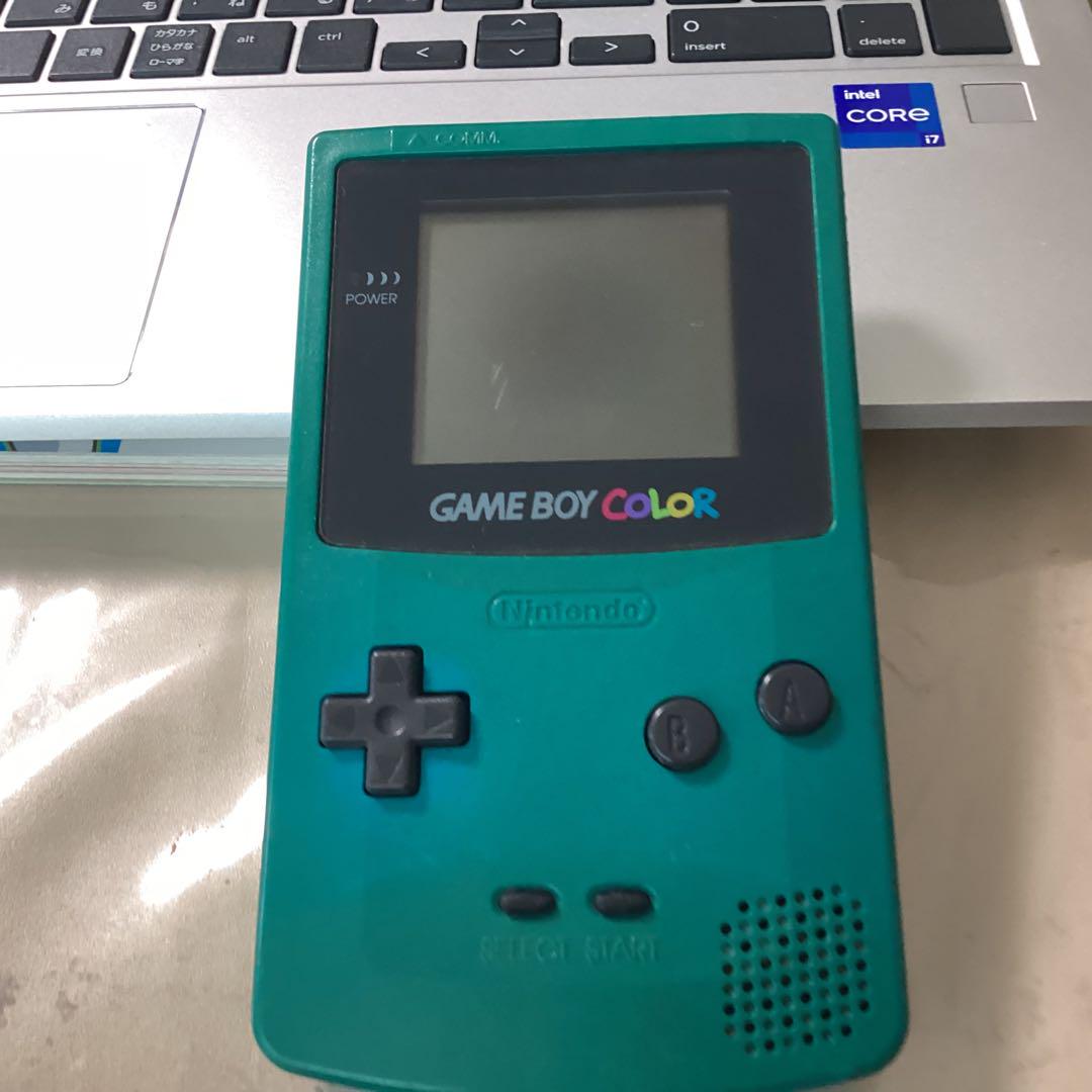 Nintendo Game Boy Color Console with 5 Games and 7-Pointed Stick Set, Tested