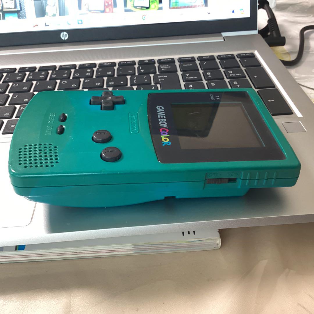 Nintendo Game Boy Color Console with 5 Games and 7-Pointed Stick Set, Tested