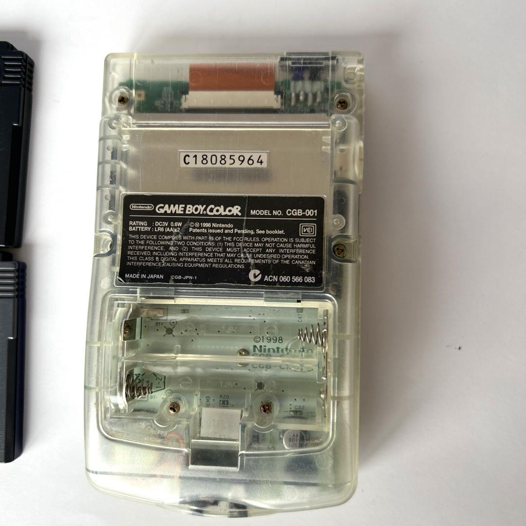 Game Boy Color Body Clear and 6 Software