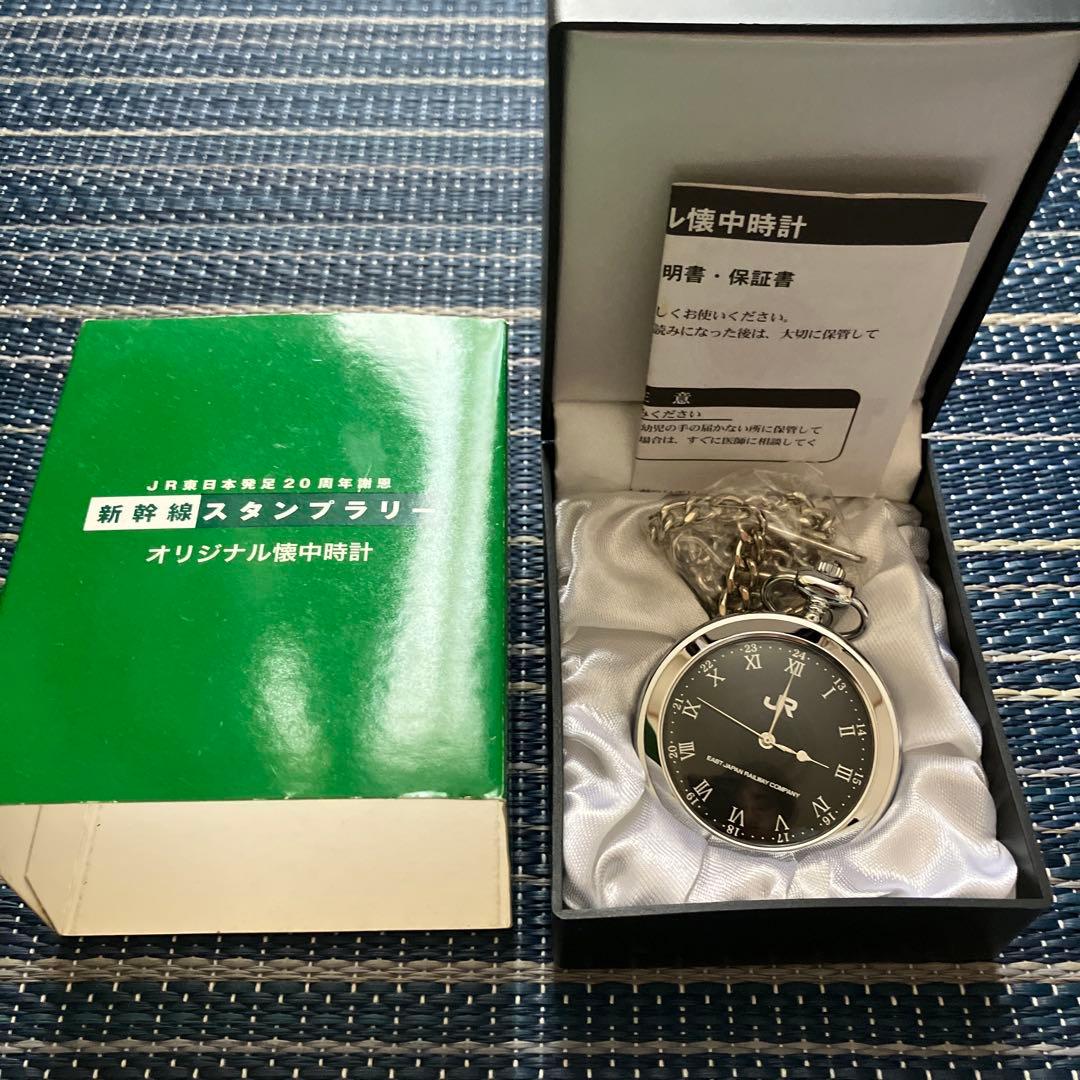 20th Anniversary of JR East's Founding: A Token of Gratitude - Original Pocket Watch for the Shinkansen Stamp Rally