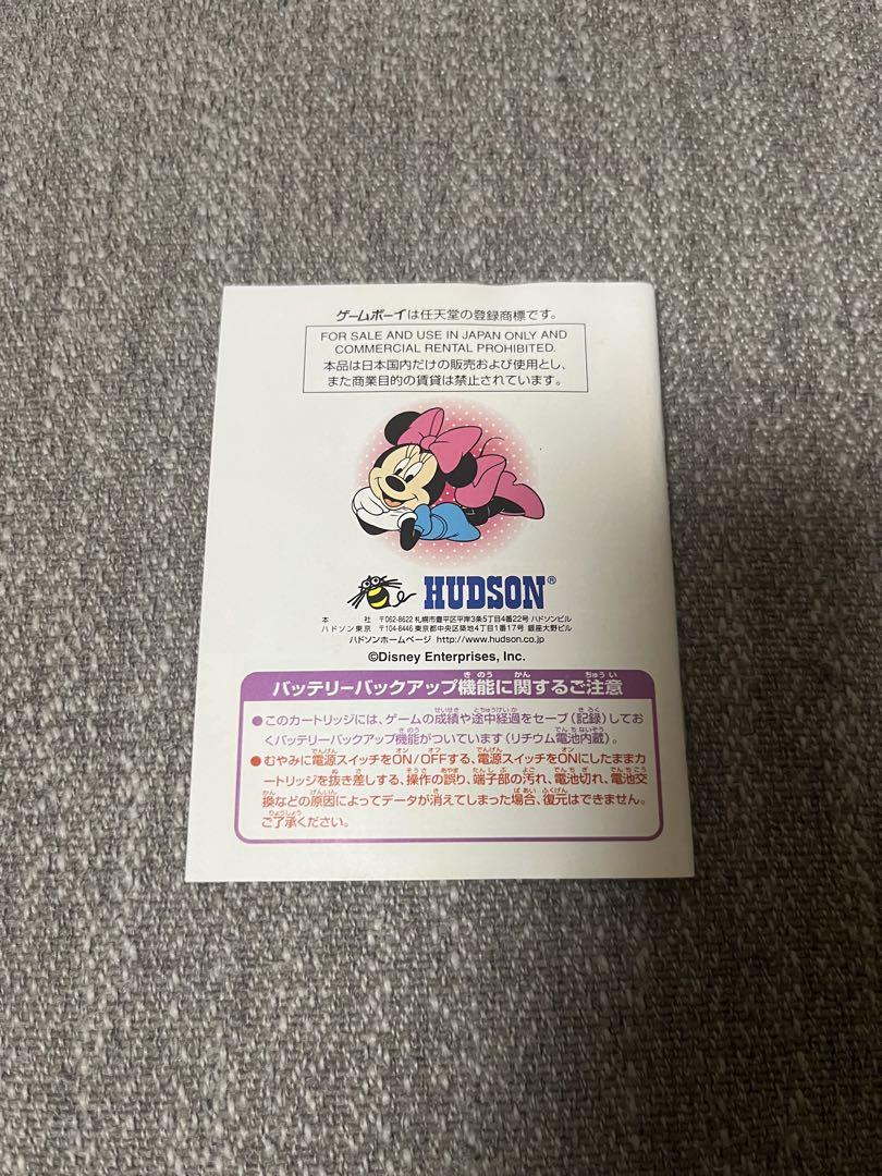 Mini Mouse and Friends Game Boy Color Manual Only