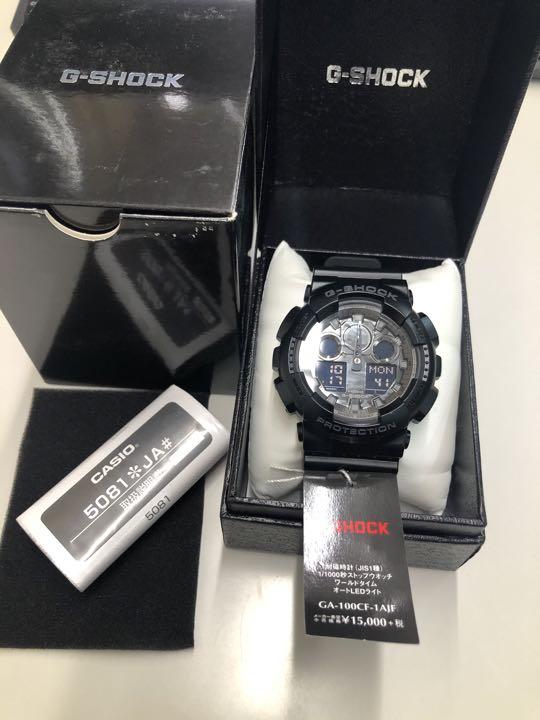 [Casio] Analog Watch [Domestic Genuine Product] GA-100CF-1AJF Black