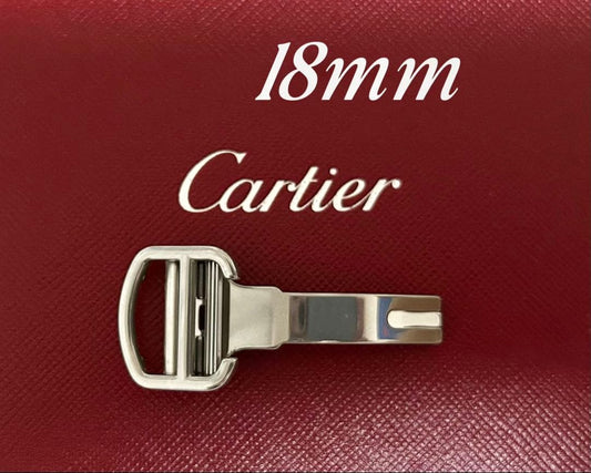 Cartier D-Buckle 18mm Official Cartier Silver Men's Watch