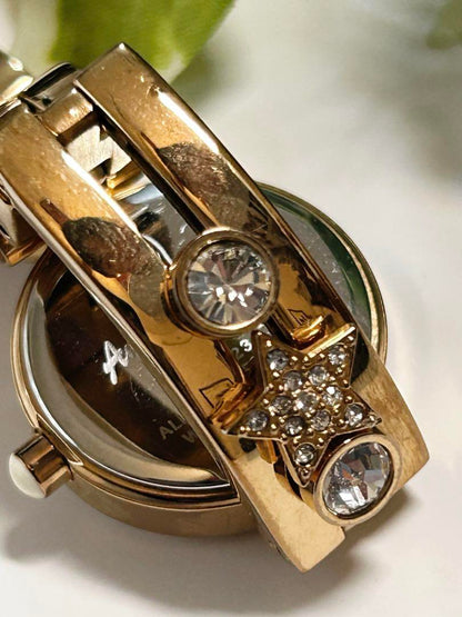 Angel Heart Gold Watch Star Heart Stone