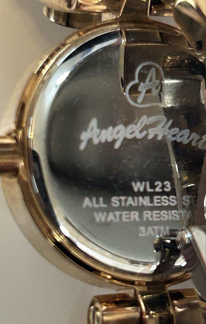 Angel Heart Gold Watch Star Heart Stone