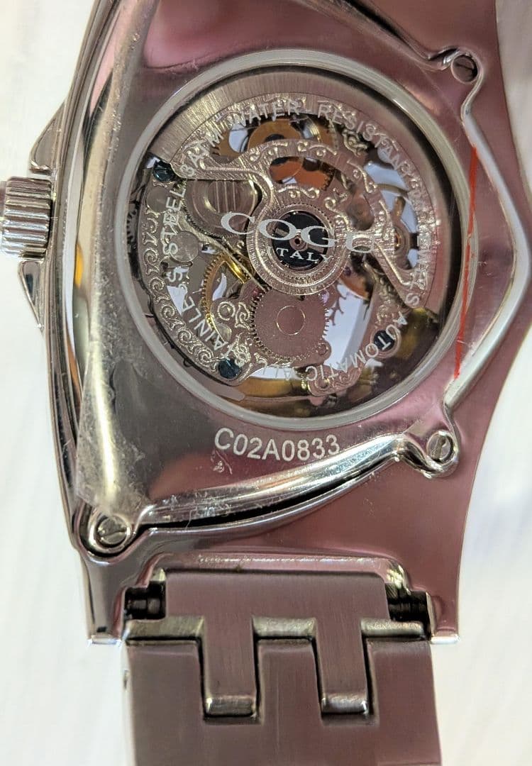 [High-Quality] COGUITALY Skeleton Triangle Model Automatic Winding Watch