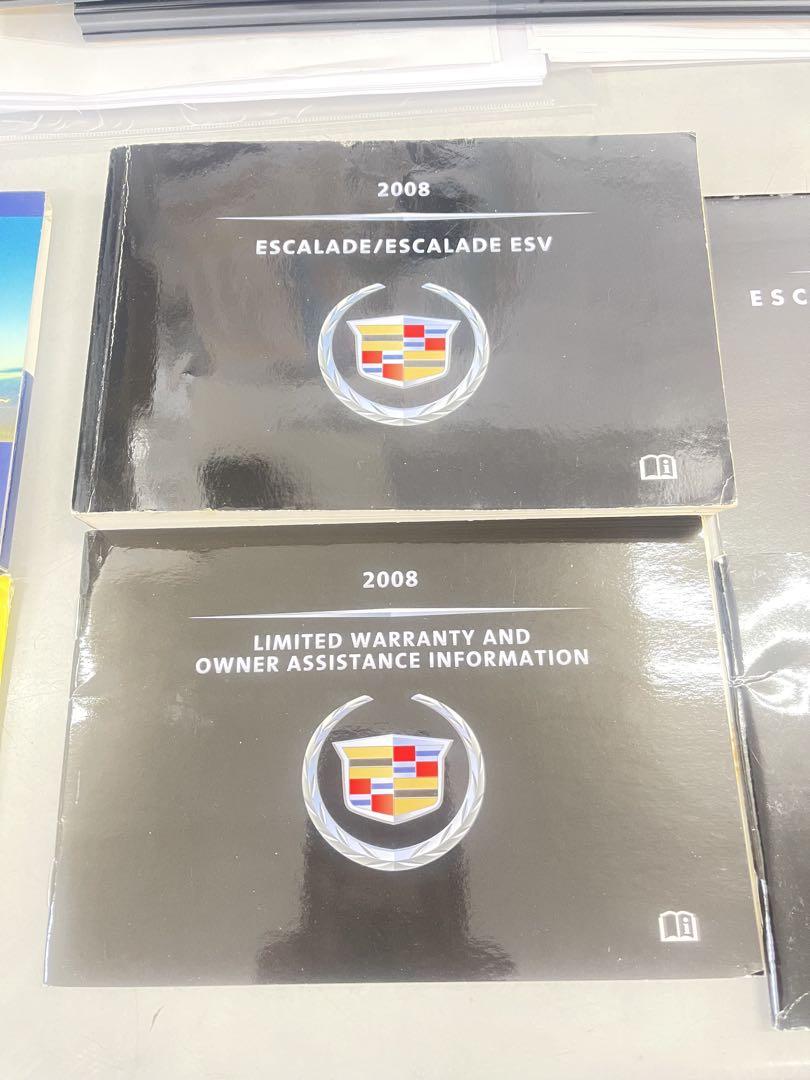 2008 Escalade/ESV Owner's Manual Set