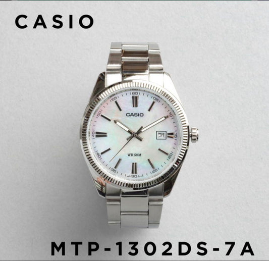 New CASIO MTP-1302DS-7A Quartz Watch