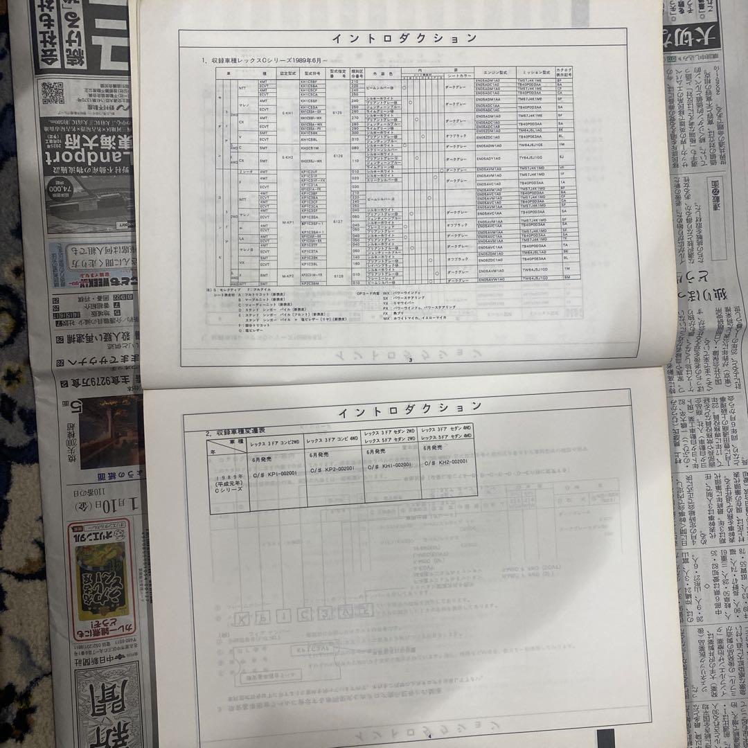 SUBARU REX Parts Catalog 1989-2011