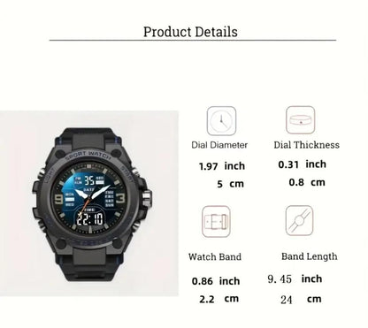 Trendy Men's & Ladies Watch with Backlight Digital Watch