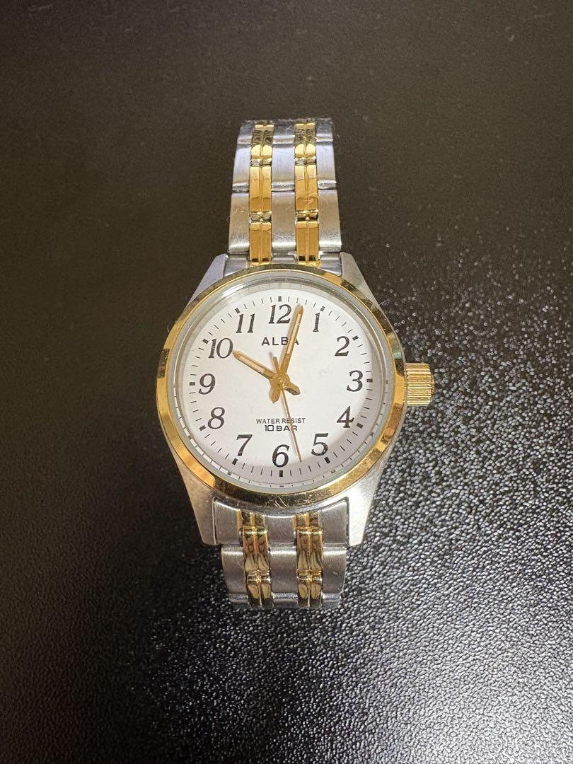 ALBA Automatic Winding Watch White Dial 10BAR Water-Resistant