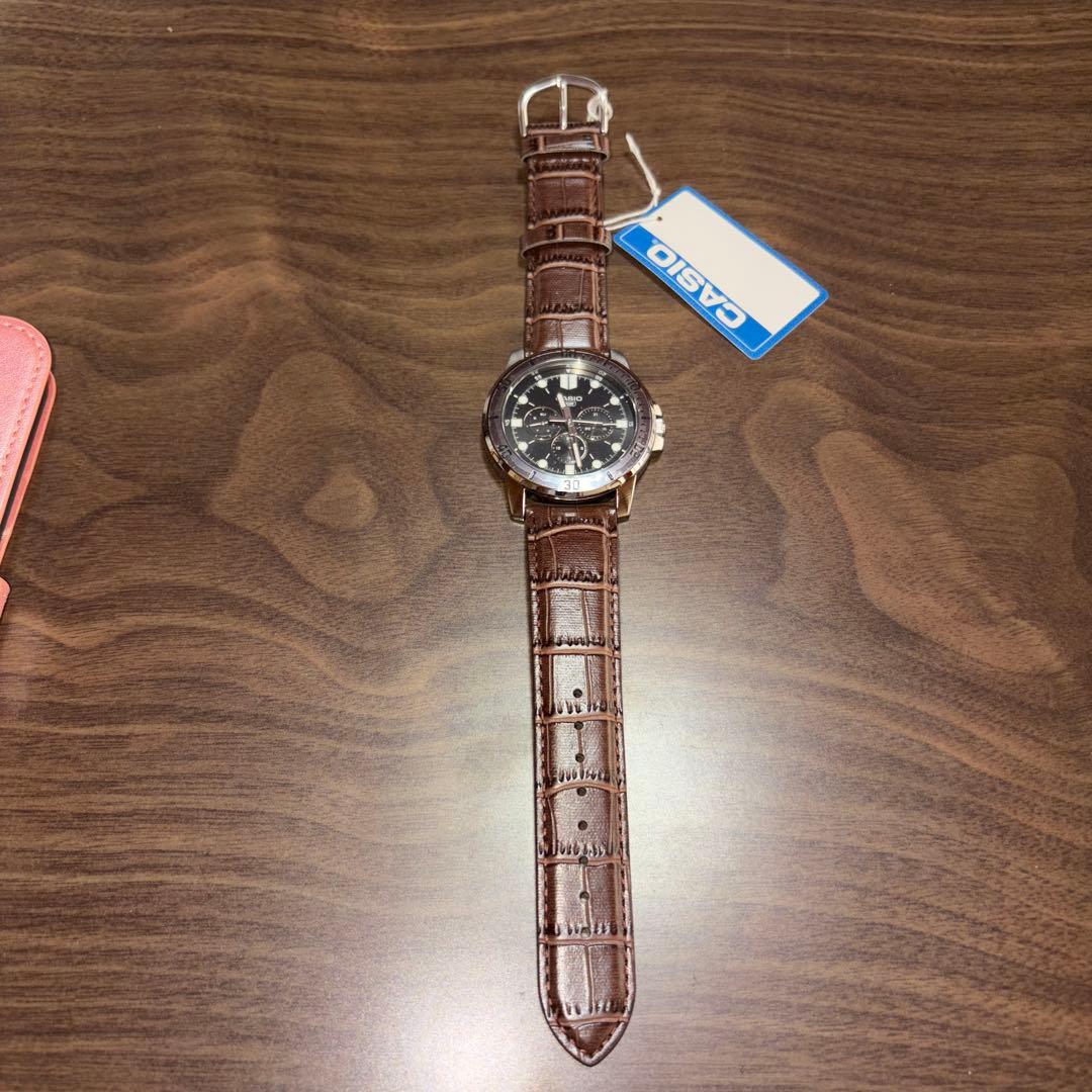 Casio Analog Leather Brown Watch