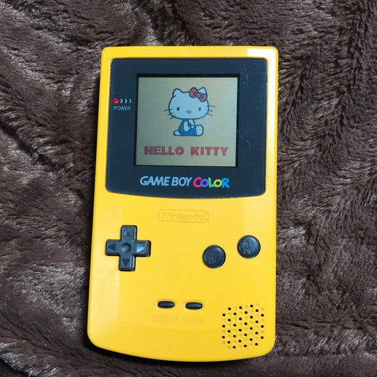 Nintendo Game Boy Color Yellow   Good Condition Glass Screen Lens, Polarizing Plate Replacement