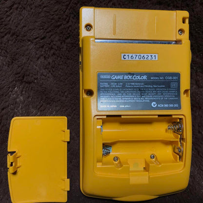 Nintendo Game Boy Color Yellow   Good Condition Glass Screen Lens, Polarizing Plate Replacement