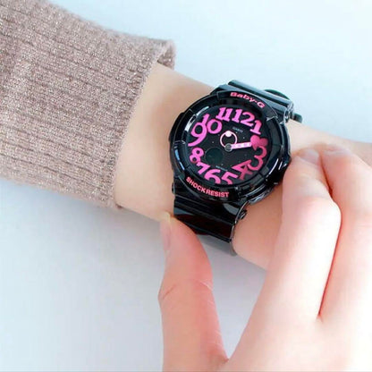 Black and Pink Baby-G Digital Watch