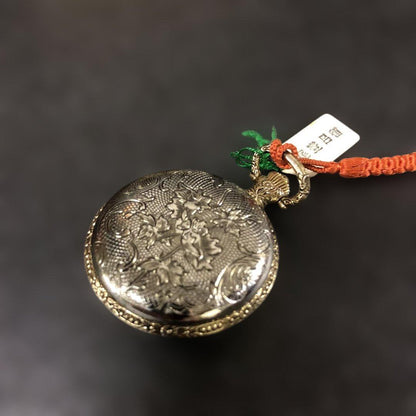 Lotus Pocket Watch Gold Decorative Design Retro