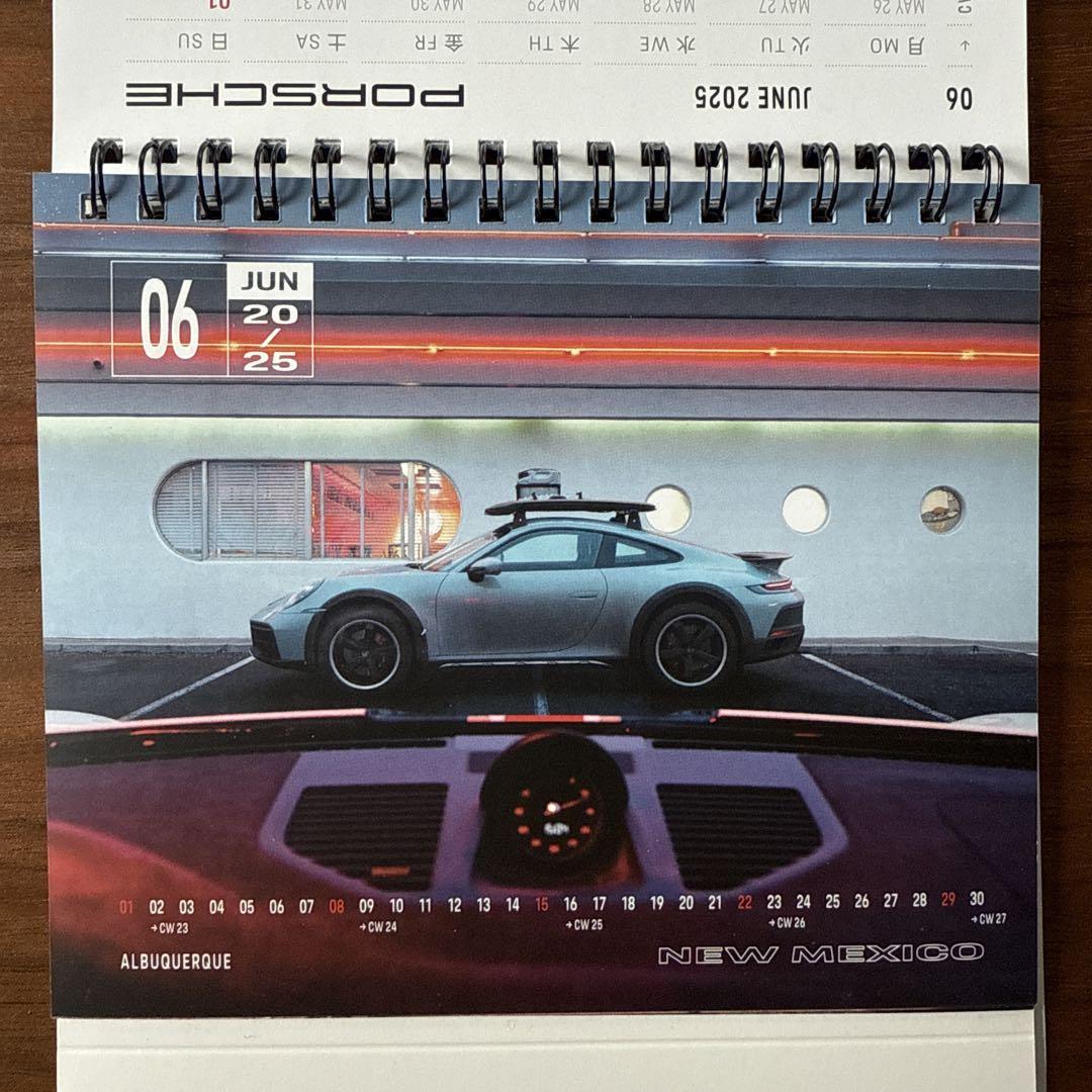 New Unopened PORSCHE Official Desk Calendar 2025