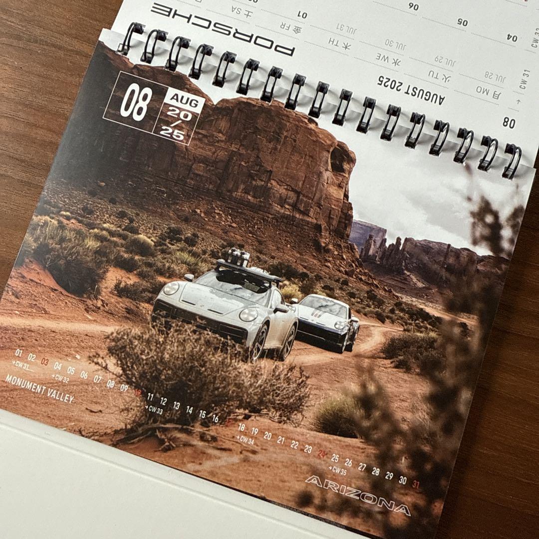 New Unopened PORSCHE Official Desk Calendar 2025