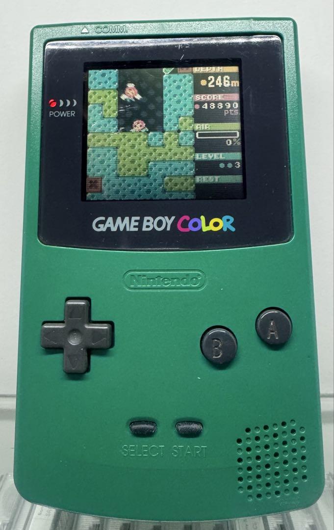 [Retro] Game Boy Color Green CGB-001 Console & Software