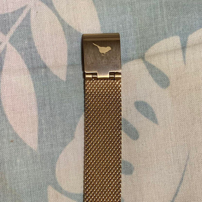 OLIVIA BURTON Bee Design Floral Watch Pink Gold