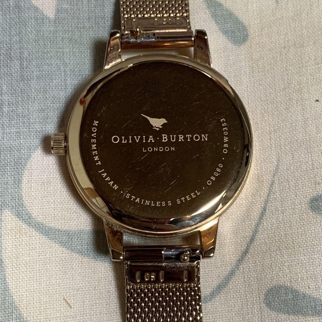 OLIVIA BURTON Bee Design Floral Watch Pink Gold