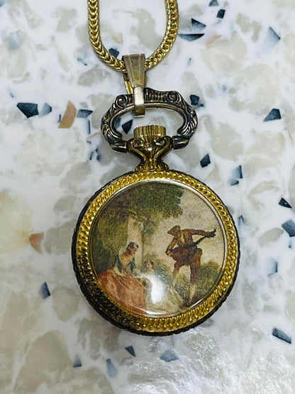 AERO WATCH Aero Watch Antique Style Watch Long Necklace