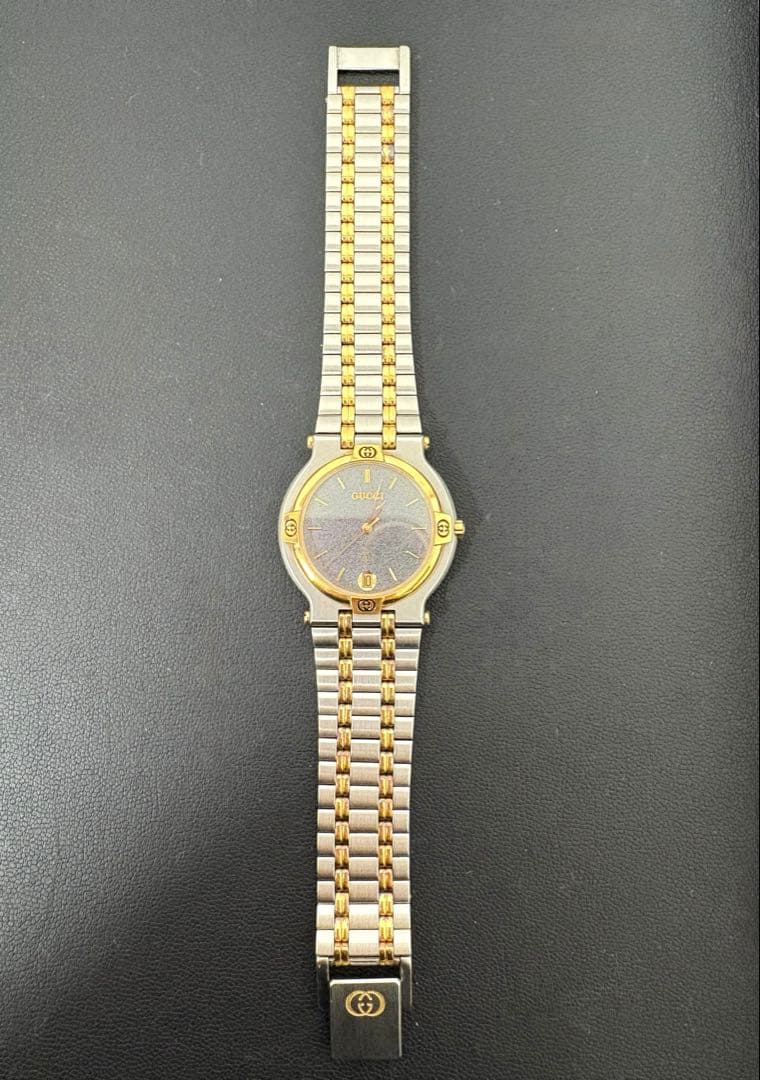 Battery Replaced Gucci Watch 9000M Quartz GUCCI Working Condition