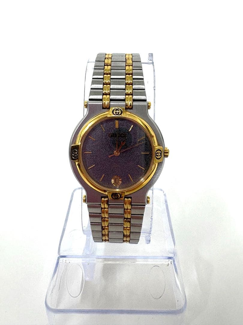 Battery Replaced Gucci Watch 9000M Quartz GUCCI Working Condition