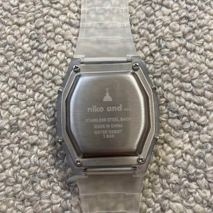 Niko and ... Digital Watch Clear