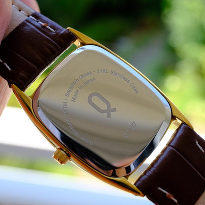 Brown Leather Automatic Analog Watch