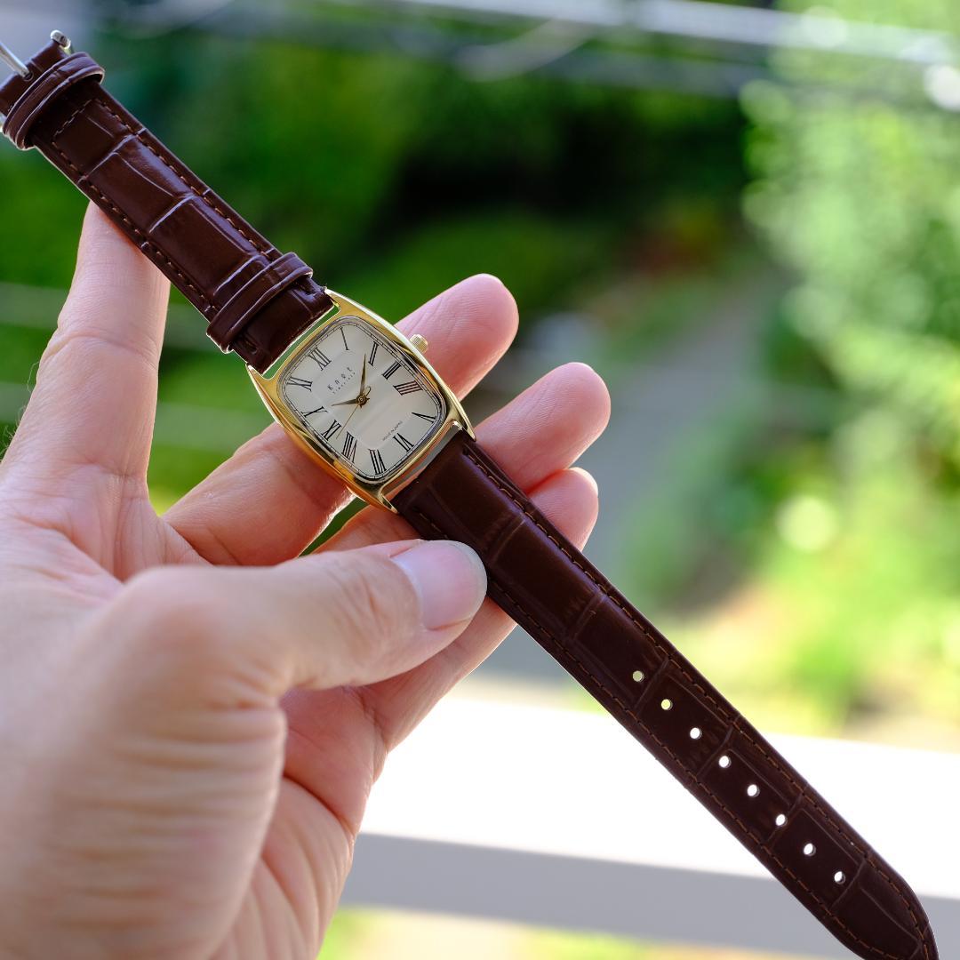 Brown Leather Automatic Analog Watch